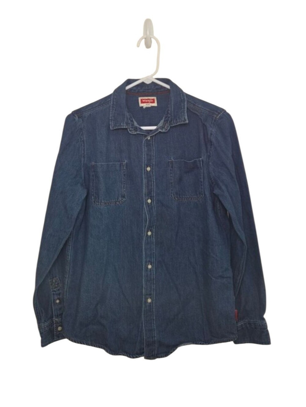 Women's Vintage Wrangler Button Down Denim Shirt Sz Small